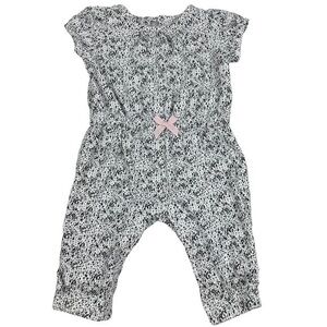 Carter’s Pants Jumpsuit | Baby 0-3 Months | White Black | One Piece Romper